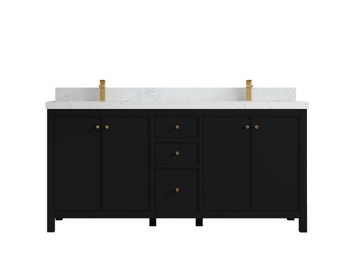 Chicago 72 in. W x 22 in. D Double Sink Bathroom Vanity - photo 31