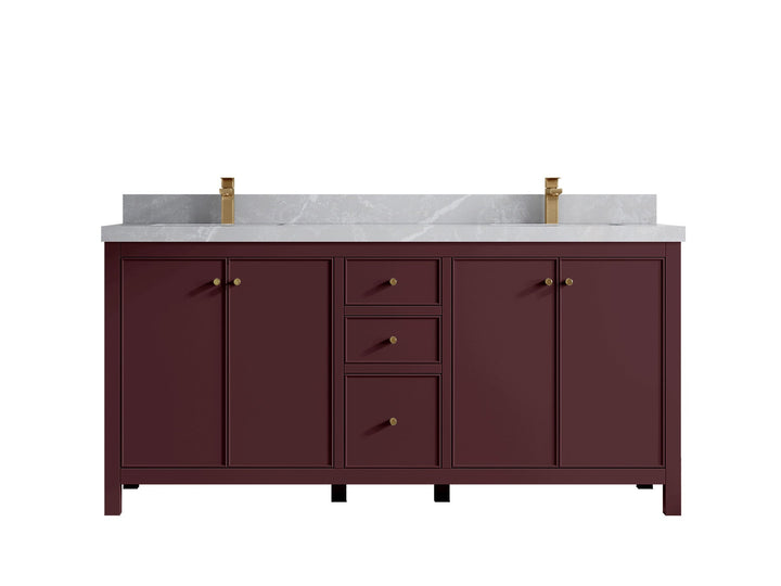 Chicago 72 in. W x 22 in. D Double Sink Bathroom Vanity - photo 38