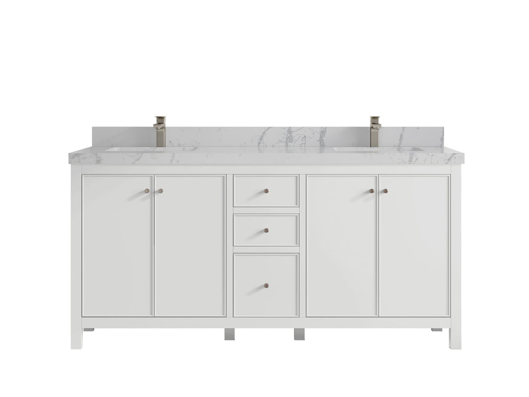 Chicago 72 in. W x 22 in. D Double Sink Bathroom Vanity - Willow Bath and Vanity