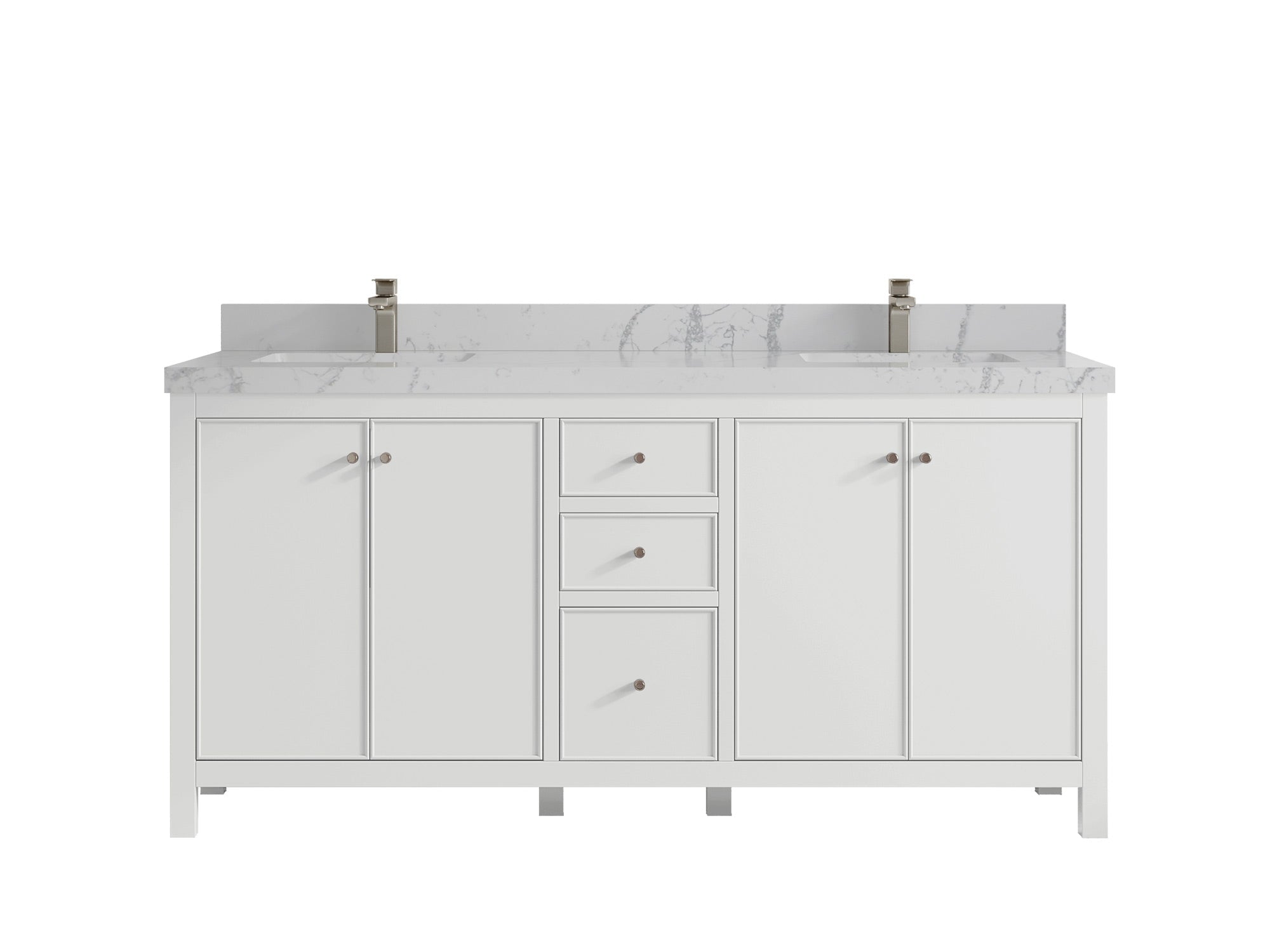 Chicago 72 in. W x 22 in. D Double Sink Bathroom Vanity - Willow Bath and Vanity