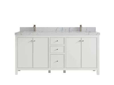 Chicago 72 in. W x 22 in. D Double Sink Bathroom Vanity - Willow Bath and Vanity
