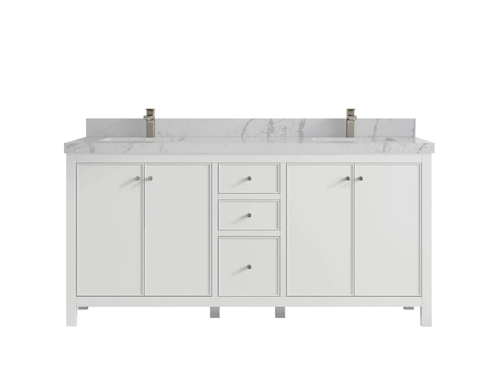 Chicago 72 in. W x 22 in. D Double Sink Bathroom Vanity - photo 43