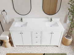 Chicago 72 in. W x 22 in. D Double Sink Bathroom Vanity - photo 26