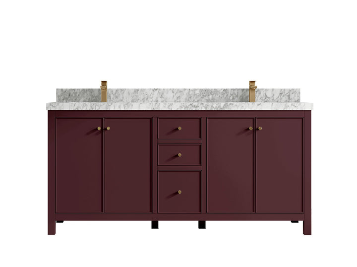 Chicago 72 in. W x 22 in. D Double Sink Bathroom Vanity - photo 26