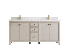 Chicago 72 in. W x 22 in. D Double Sink Bathroom Vanity - photo 17