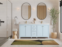 Chicago 72 in. W x 22 in. D Double Sink Bathroom Vanity - photo 4