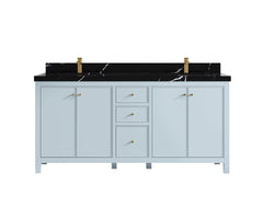 Chicago 72 in. W x 22 in. D Double Sink Bathroom Vanity - photo 9
