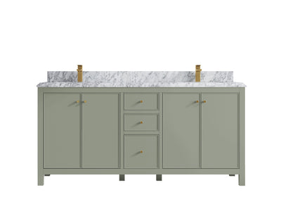 Chicago 72 in. W x 22 in. D Double Sink Bathroom Vanity - Willow Bath and Vanity