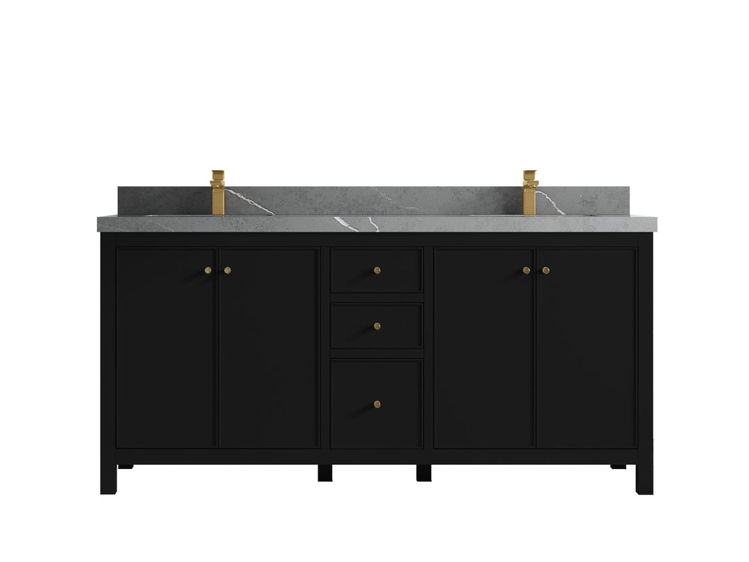 Chicago 72 in. W x 22 in. D Double Sink Bathroom Vanity - Willow Bath and Vanity