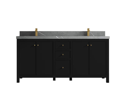 Chicago 72 in. W x 22 in. D Double Sink Bathroom Vanity - Willow Bath and Vanity