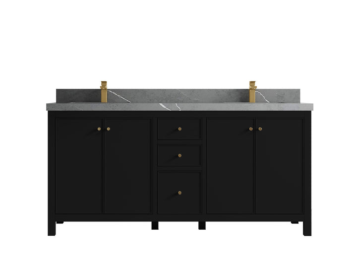 Chicago 72 in. W x 22 in. D Double Sink Bathroom Vanity - photo 35