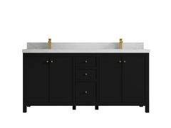 Chicago 72 in. W x 22 in. D Double Sink Bathroom Vanity - photo 1