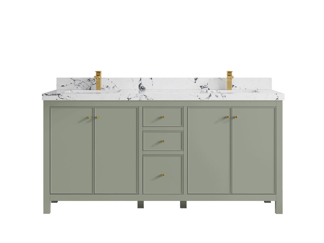 Chicago 72 in. W x 22 in. D Double Sink Bathroom Vanity - Willow Bath and Vanity