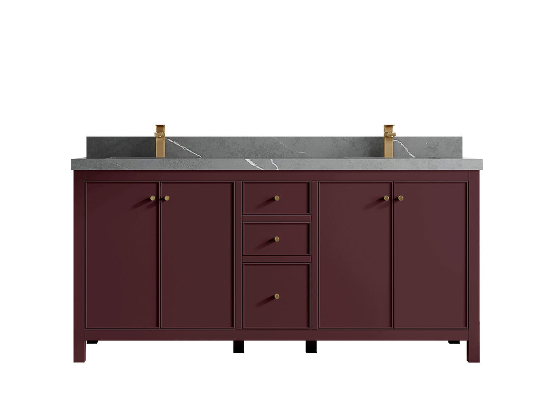 Chicago 72 in. W x 22 in. D Double Sink Bathroom Vanity - Willow Bath and Vanity