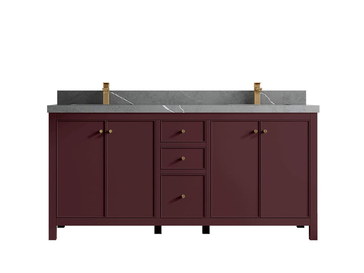 Chicago 72 in. W x 22 in. D Double Sink Bathroom Vanity - photo 40