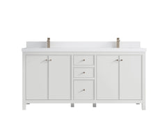 Chicago 72 in. W x 22 in. D Double Sink Bathroom Vanity - photo 45