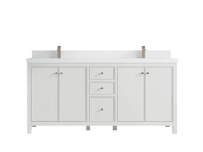 Chicago 72 in. W x 22 in. D Double Sink Bathroom Vanity - Willow Bath and Vanity