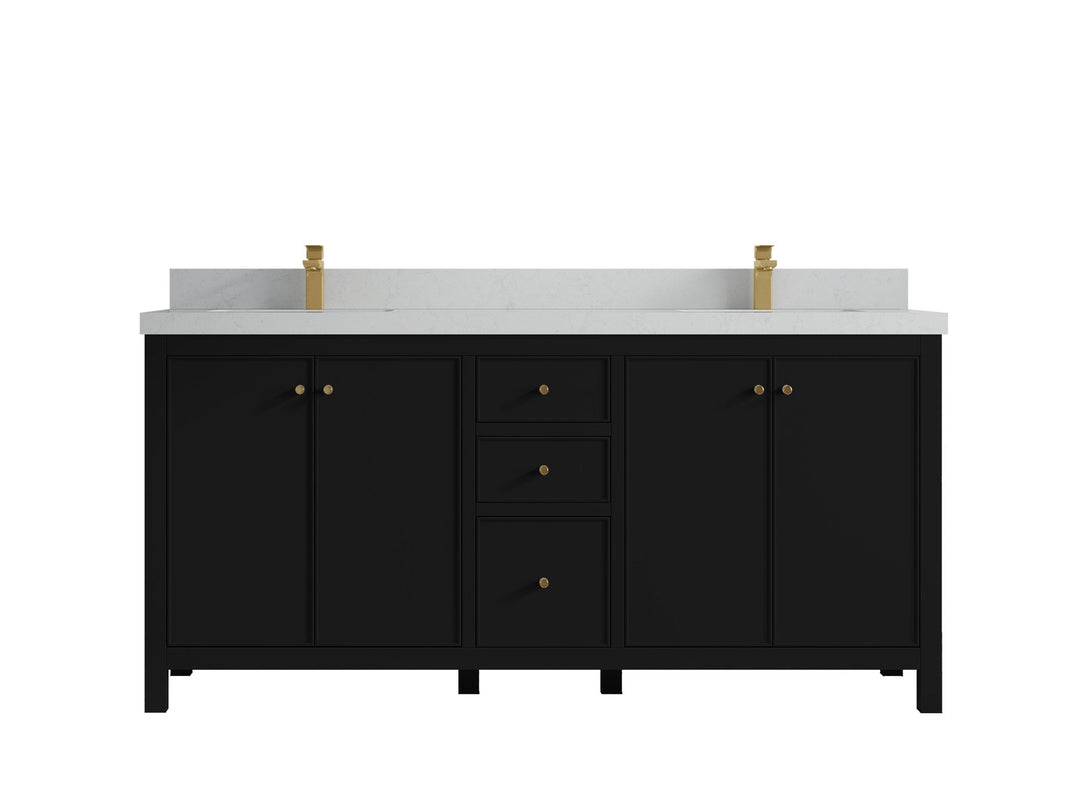 Chicago 72 in. W x 22 in. D Double Sink Bathroom Vanity - Willow Bath and Vanity