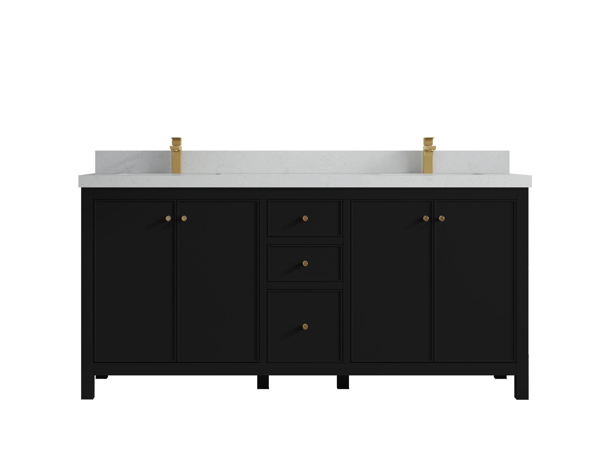 Chicago 72 in. W x 22 in. D Double Sink Bathroom Vanity - Willow Bath and Vanity