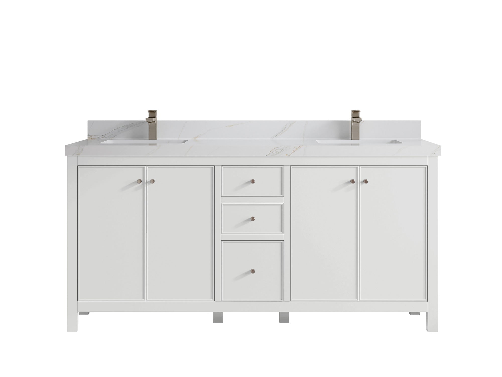 Chicago 72 in. W x 22 in. D Double Sink Bathroom Vanity - Willow Bath and Vanity