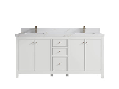 Chicago 72 in. W x 22 in. D Double Sink Bathroom Vanity - Willow Bath and Vanity