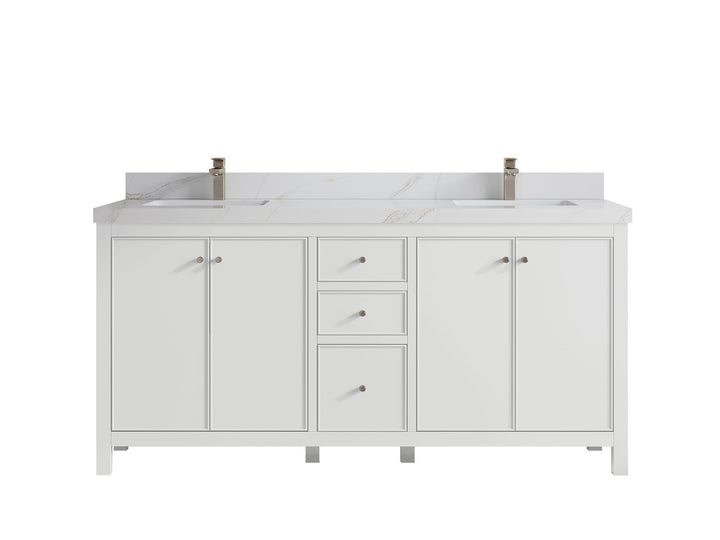 Chicago 72 in. W x 22 in. D Double Sink Bathroom Vanity - photo 21