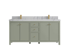 Chicago 72 in. W x 22 in. D Double Sink Bathroom Vanity - photo 43