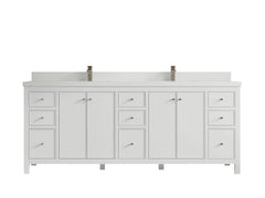 Chicago 84 in. W x 22 in. D Double Sink Bathroom Vanity - photo 43