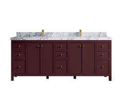 Chicago 84 in. W x 22 in. D Double Sink Bathroom Vanity - photo 45