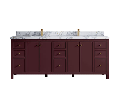 Chicago 84 in. W x 22 in. D Double Sink Bathroom Vanity - Willow Bath and Vanity