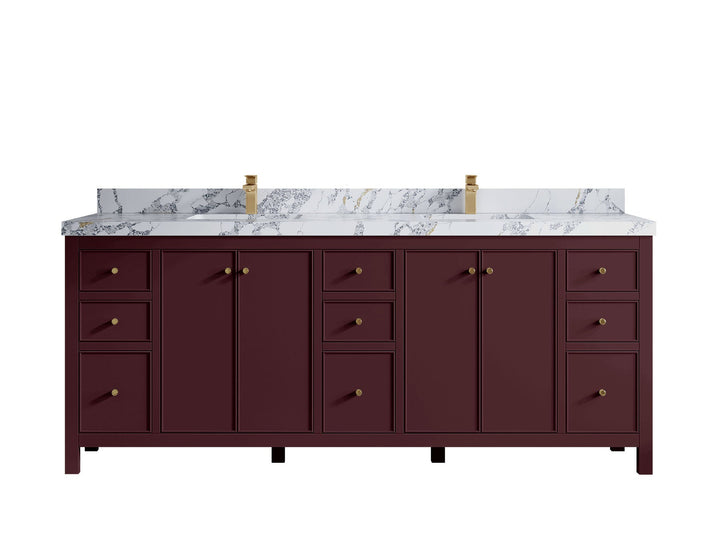 Chicago 84 in. W x 22 in. D Double Sink Bathroom Vanity - photo 45