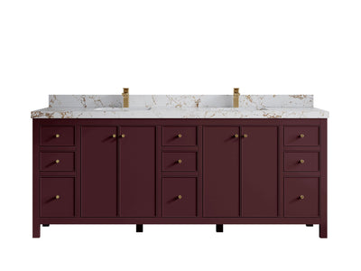 Chicago 84 in. W x 22 in. D Double Sink Bathroom Vanity - Willow Bath and Vanity