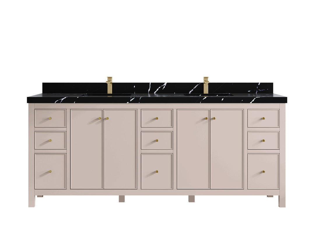 Chicago 84 in. W x 22 in. D Double Sink Bathroom Vanity - Willow Bath and Vanity