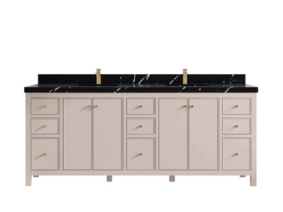 Chicago 84 in. W x 22 in. D Double Sink Bathroom Vanity - Willow Bath and Vanity