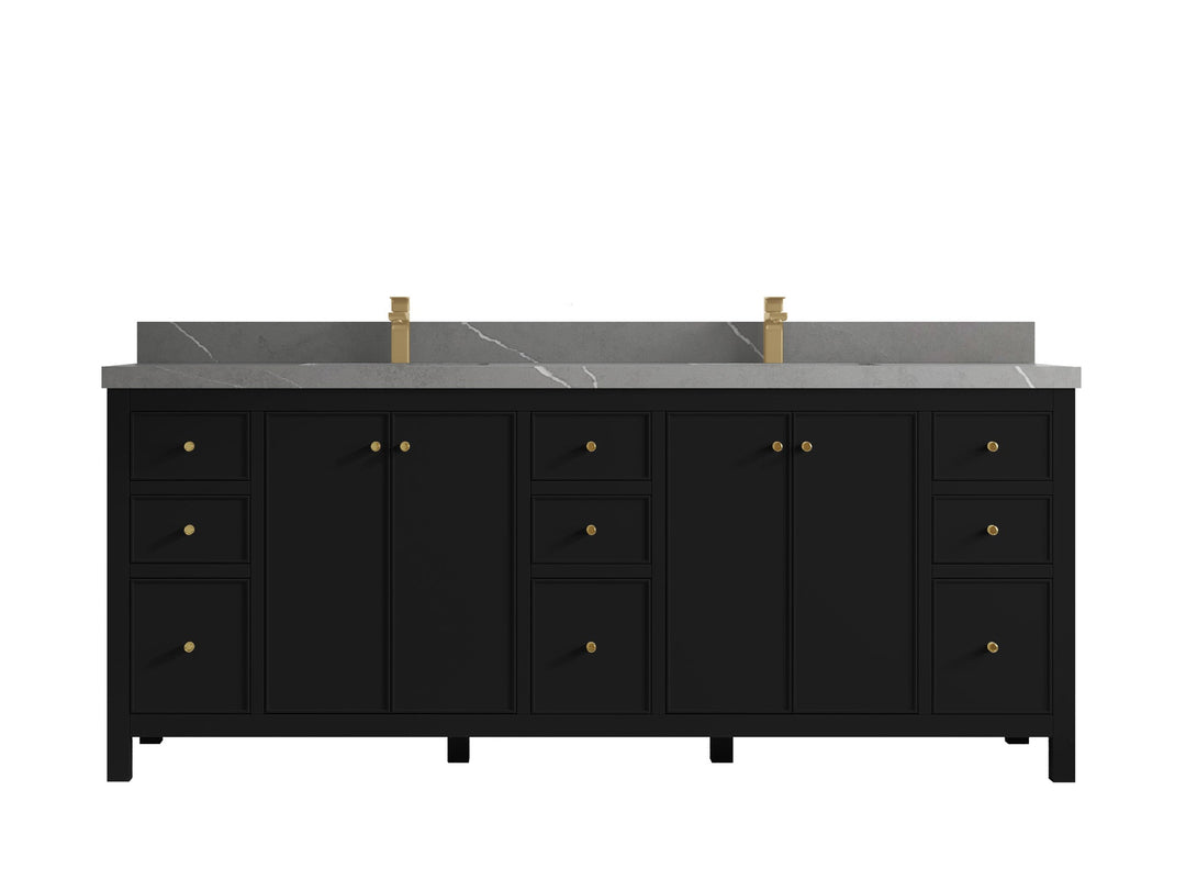 Chicago 84 in. W x 22 in. D Double Sink Bathroom Vanity - Willow Bath and Vanity
