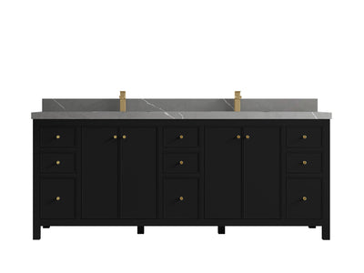 Chicago 84 in. W x 22 in. D Double Sink Bathroom Vanity - Willow Bath and Vanity