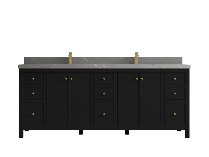 Chicago 84 in. W x 22 in. D Double Sink Bathroom Vanity - photo 33