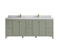 Chicago 84 in. W x 22 in. D Double Sink Bathroom Vanity - photo 21