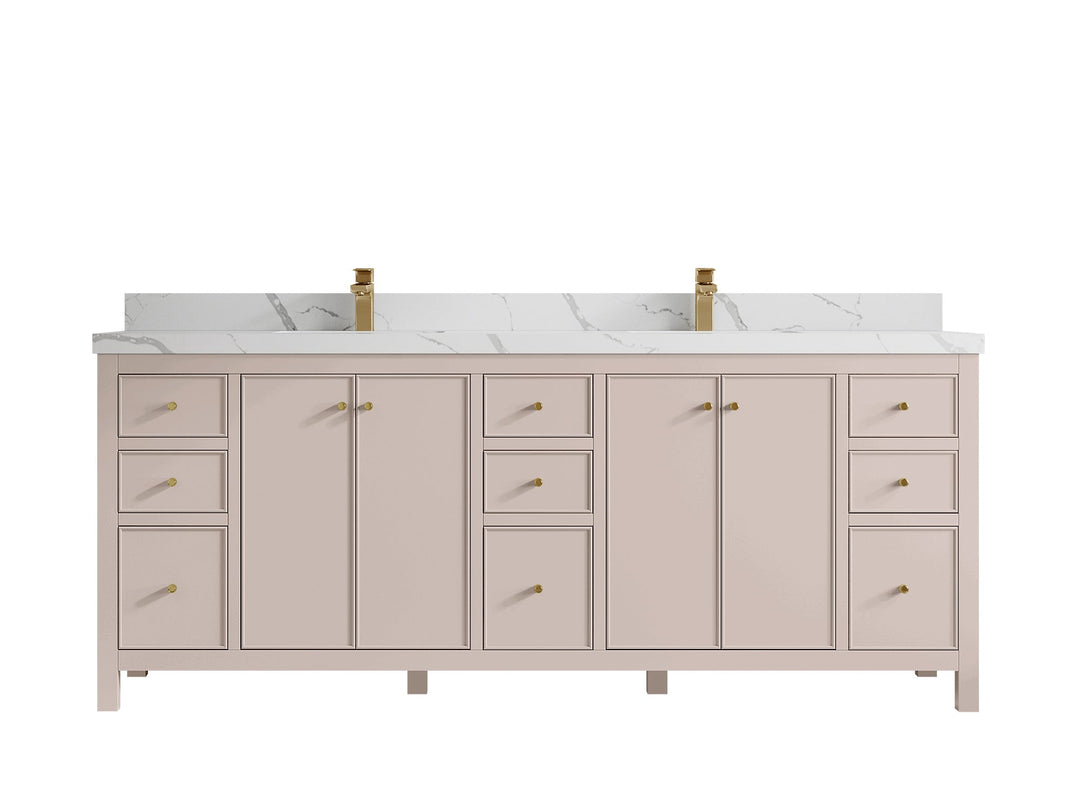 Chicago 84 in. W x 22 in. D Double Sink Bathroom Vanity - Willow Bath and Vanity