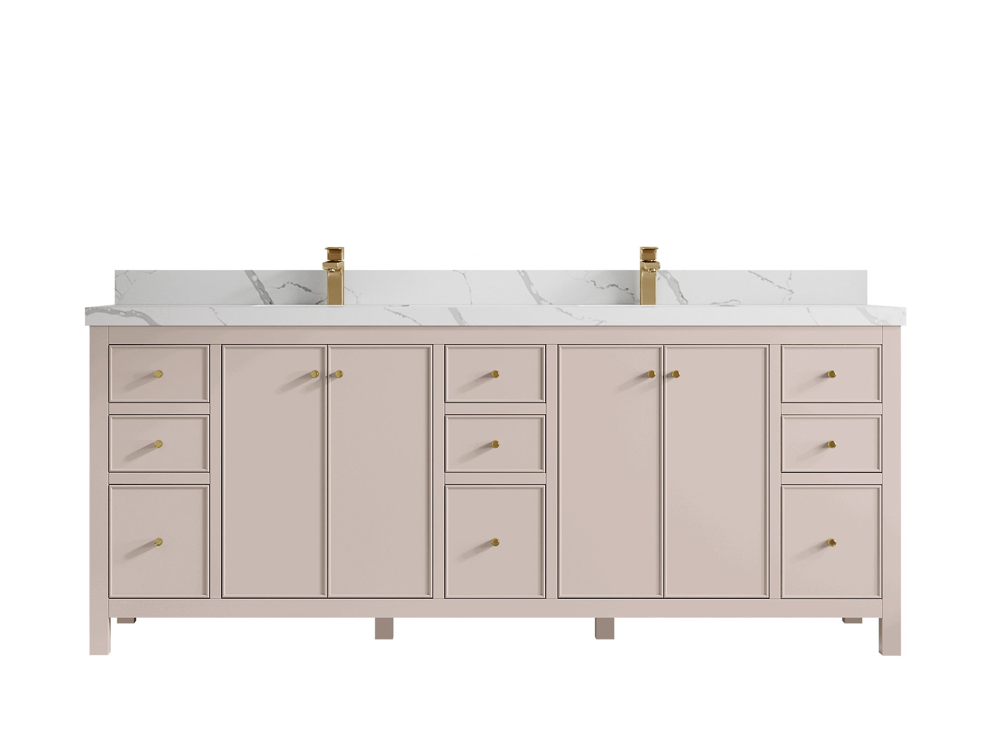 Chicago 84 in. W x 22 in. D Double Sink Bathroom Vanity - Willow Bath and Vanity