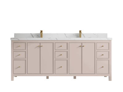 Chicago 84 in. W x 22 in. D Double Sink Bathroom Vanity - Willow Bath and Vanity