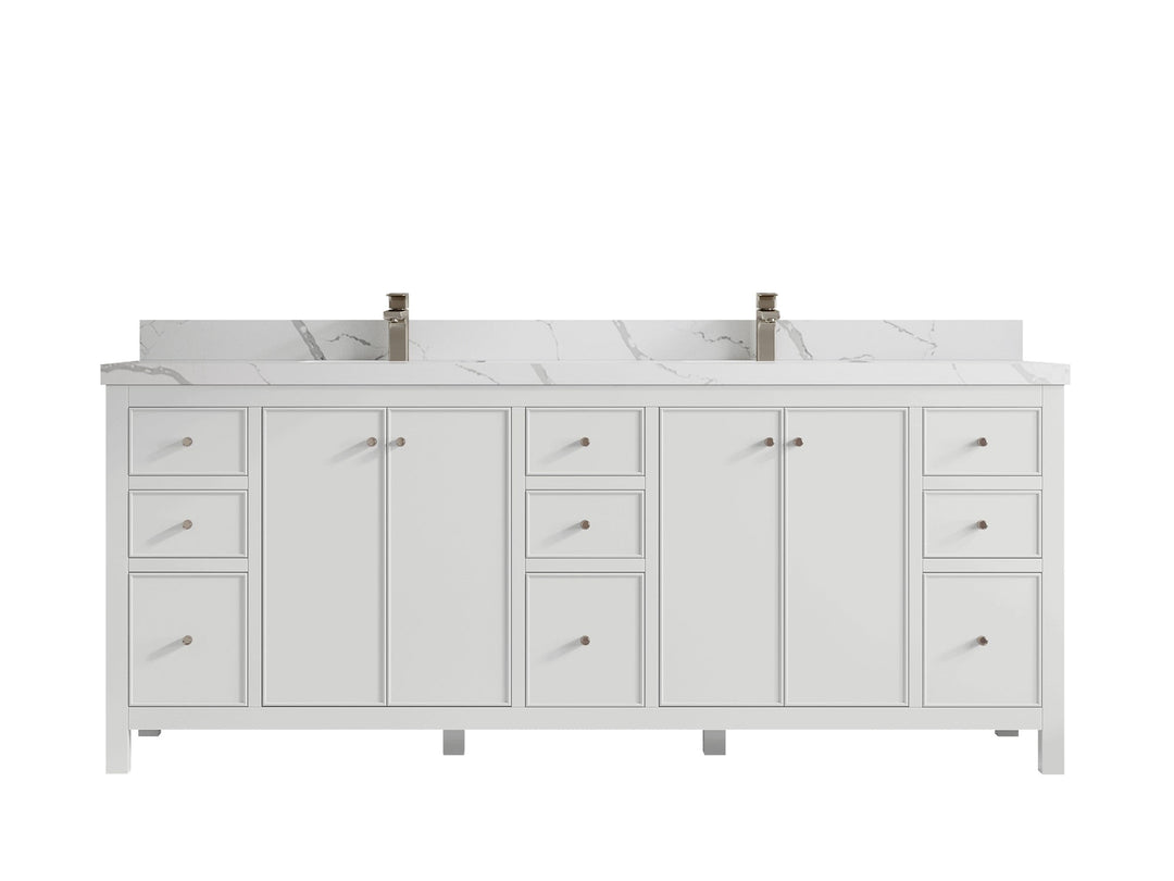 Chicago 84 in. W x 22 in. D Double Sink Bathroom Vanity - Willow Bath and Vanity