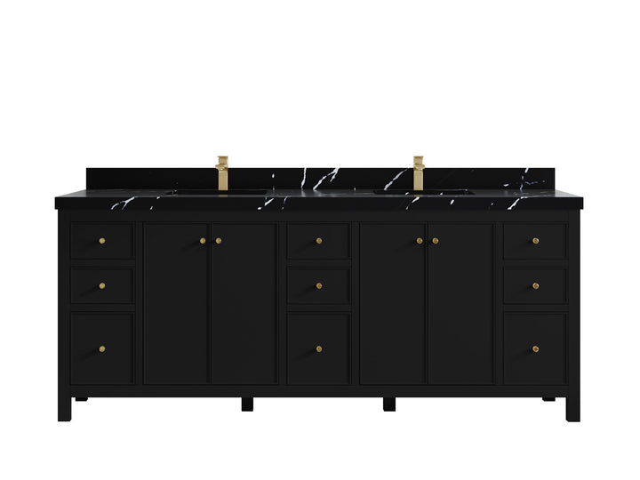 Chicago 84 in. W x 22 in. D Double Sink Bathroom Vanity - photo 9