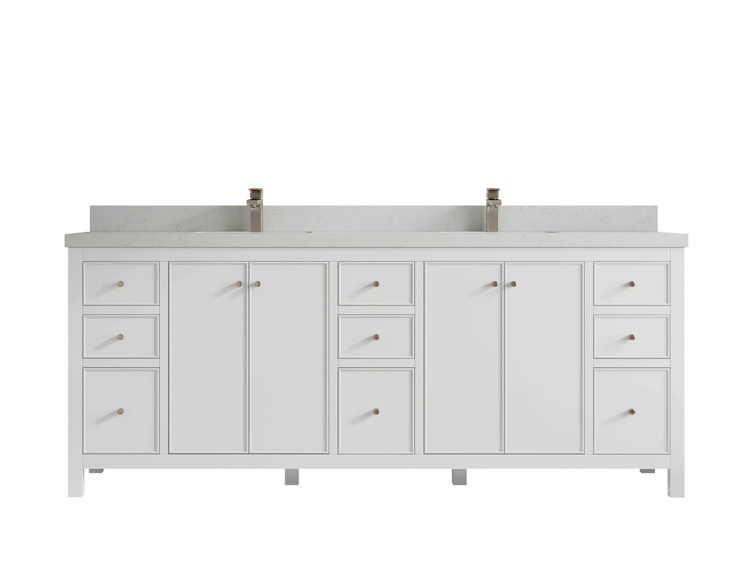Chicago 84 in. W x 22 in. D Double Sink Bathroom Vanity - Willow Bath and Vanity