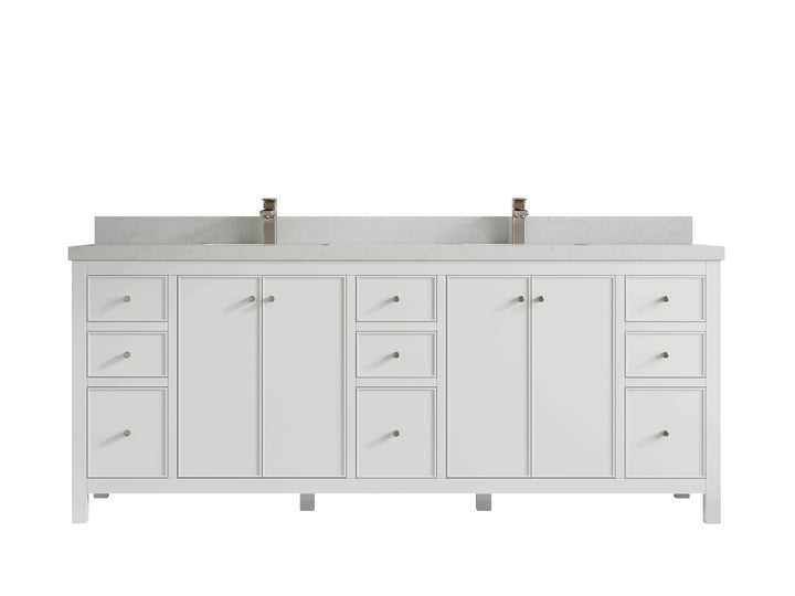 Chicago 84 in. W x 22 in. D Double Sink Bathroom Vanity - photo 21