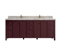Chicago 84 in. W x 22 in. D Double Sink Bathroom Vanity - photo 25