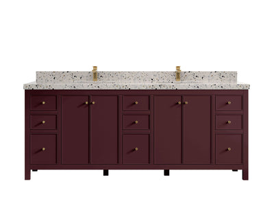 Chicago 84 in. W x 22 in. D Double Sink Bathroom Vanity - Willow Bath and Vanity