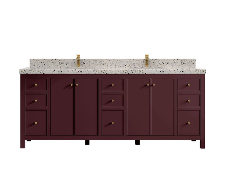 Chicago 84 in. W x 22 in. D Double Sink Bathroom Vanity - photo 25