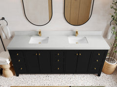 Chicago 84 in. W x 22 in. D Double Sink Bathroom Vanity - photo 12