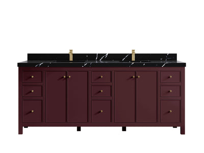 Chicago 84 in. W x 22 in. D Double Sink Bathroom Vanity - Willow Bath and Vanity